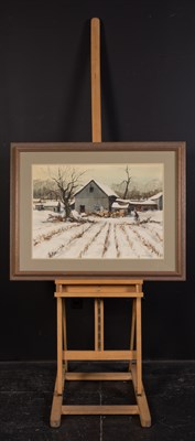 Lot 25 - Charles Kinghan American, 1895-1984 Barn in...