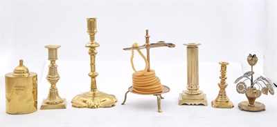Lot 217 - Miscellaneous Group of Brass Articles...