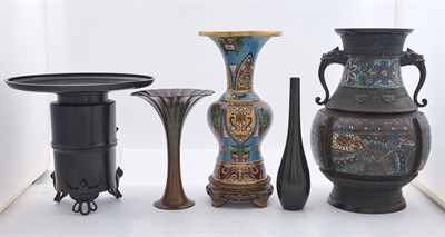 Lot 236 - Miscellaneous Group of Five Asian Patinated...