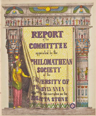 Lot 29 - [ROSETTA STONE - CHROMOLITHOGRAPHY] [HALE,...