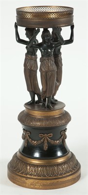Lot 381 - Empire Style Gilt and Patinated Metal and...
