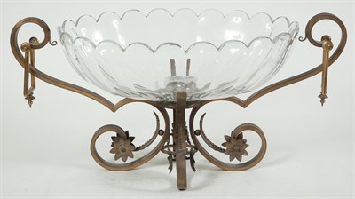 Lot 350 - Napoleon III Style Gilt-Metal and Cut Glass...