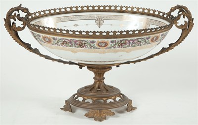 Lot 322 - Sèvres Style Gilt-Metal Mounted Porcelain...