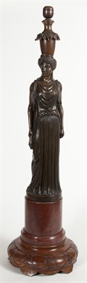 Lot 324 - German Neoclassical Style Patinated Figural...