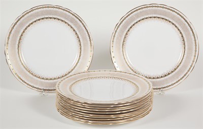 Lot 376 - Set of Twelve Tuscan Fine English Bone China...