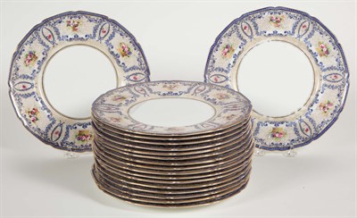 Lot 270 - Set of Eighteen Royal Doulton Gilt and Floral...