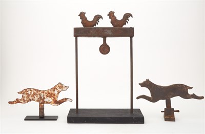 Lot 393 - Group of Three Iron Shooting Gallery Targets...