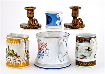 Lot 294 - Group of Six English Pottery Items 19th/20th...