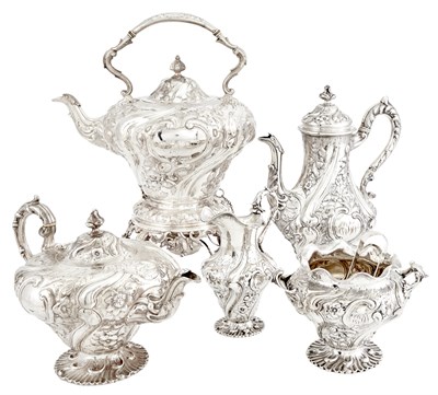 Lot 171 - Victorian Sterling Silver Tea and Coffee...