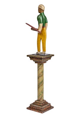 Lot 400 - Folk Art Whirligig Figure of a Sportsman With...