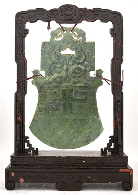 Lot 119 - Chinese Jade Hanging Chime The archaic axe...