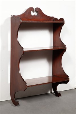 Lot 162 - Stained Wood Wall Shelf Probably 19th century...