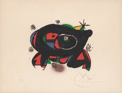 Lot 106 - Joan Miró LA RANA (M. 1177) Color lithograph,...