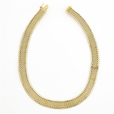 Lot 2071 - Gold Woven Necklace
