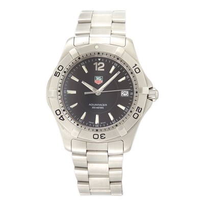 Lot 1770 - Stainless Steel 'Aquaracer 300 Meters' Wristwatch, Tag Heuer