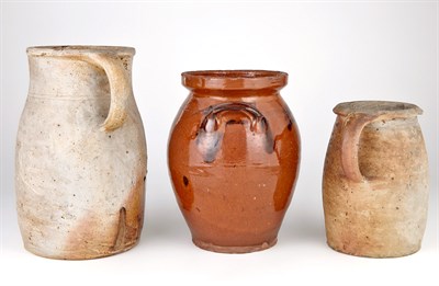 Lot 160 - Splash-Decorated Glazed Redware Jar 19th...