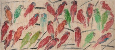 Lot 2055 - Hunt Slonem American, b. 1951 Lories, 2002...