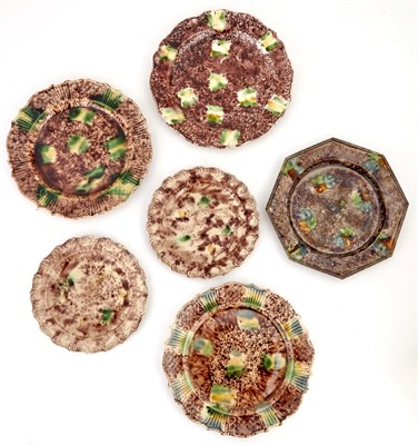 Lot 274 - Group of Six Whieldon Type Pottery Plates and...