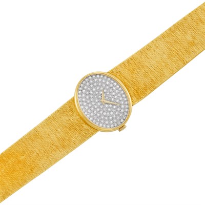Lot 464 - Gentleman's Gold and Diamond Wristwatch, Baume & Mercier