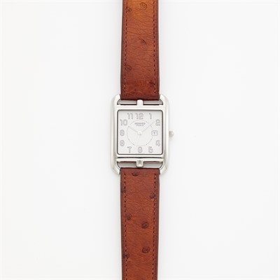 Lot 1732 - Lady's Stainless Steel 'Cape Cod' Wristwatch, Hermès, Ref. CCZ.710