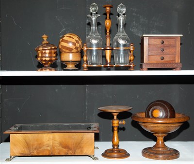 Lot 186 - Group of Treen Articles Including a Victorian...