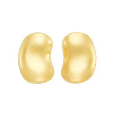Lot 256 - Pair of Gold 'Bean' Earclips, Tiffany & Co.