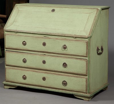 Lot 125 - Continental Neoclassical Painted Slant-Front...
