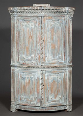 Lot 137 - Continental Neoclassical Painted Corner...