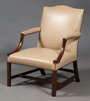 Lot 187 - George III Leather-Upholstered Mahogany...