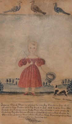 Lot 4 - Jacob Maentel American, 1765-1863 Birth...