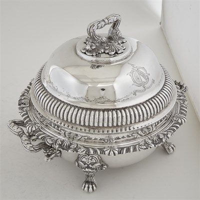 Lot 298 - Pair of George III Irish Sterling Silver...