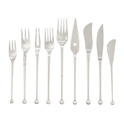 Lot 267 - Josef Hoffmann Sterling Silver Flatware...