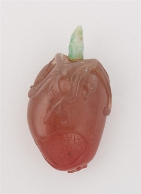 Lot 197 - Chinese Rose Quartz Snuff Bottle 18th/19th...