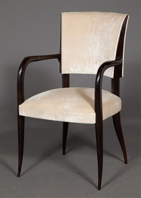 Lot 296 - Set of Four Art Deco Style Upholstered...