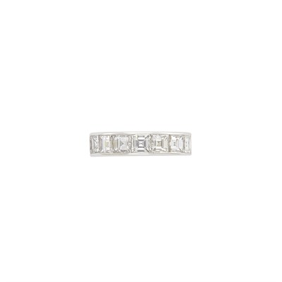 Lot 224 - Platinum and Diamond Band Ring, Graff