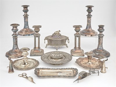 Lot 229 - Group of Silver Plated Table Articles...