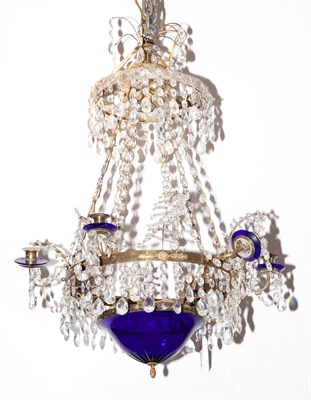 Lot 354 - Neoclassical Style Metal and Glass...
