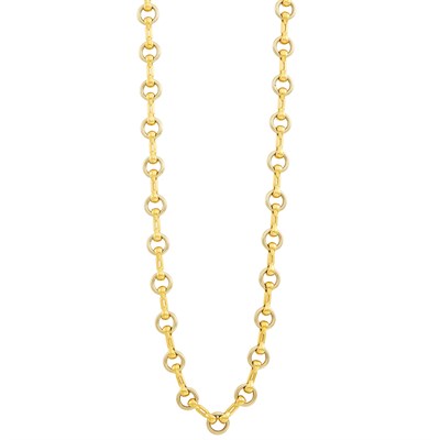 Lot 142 - Two-Color Gold Chain Necklace, Cartier