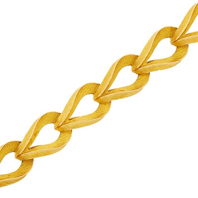 Lot 8 - Gold Link Bracelet, Hermès, France