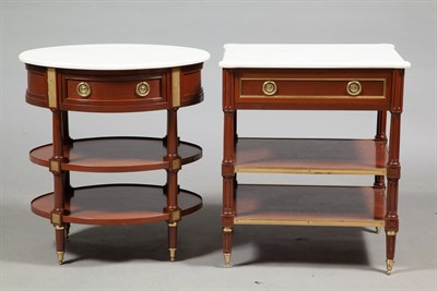 Lot 577 - Directoire Style Brass-Mounted Mahogany Marble...