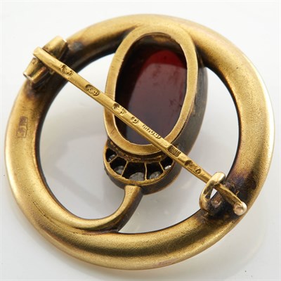 Lot 158 - Fabergé Jeweled Gold Brooch Moscow, circa 1890...