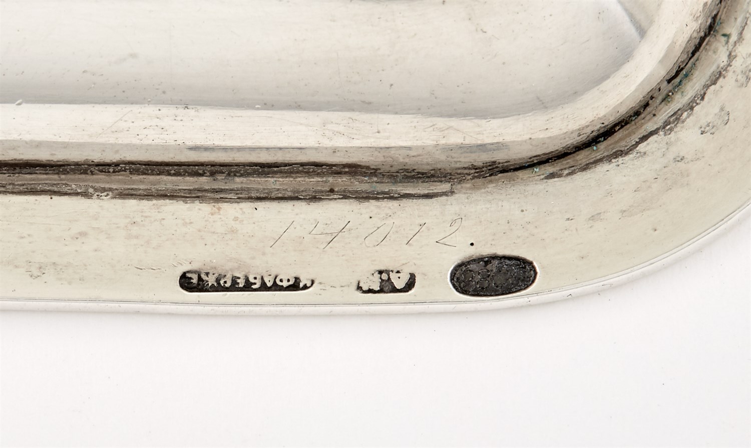 Lot 166 - Fabergé Silver Tray Workmaster Antti...