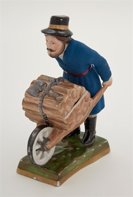 Lot 189 - Russian Porcelain Inkwell in the Form of a...