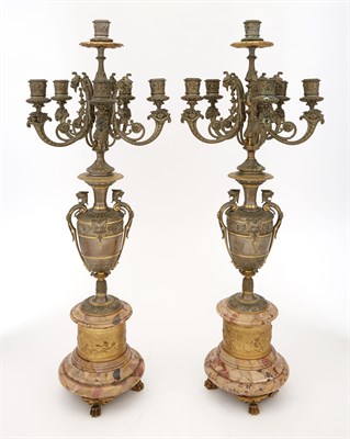 Lot 169 - Pair of Renaissance Style Gilt and Silvered...