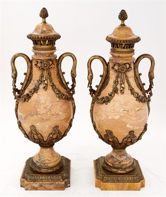 Lot 172 - Pair of Louis XVI Style Gilt-Metal Mounted...