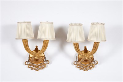 Lot 231 - Pair of Jules and André Leleu Gilt-Bronze...