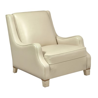 Lot 303 - Pair of Leather Upholstered Club Chairs Manner...