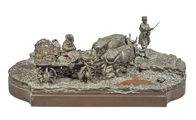Lot 187 - Russian Bronze Group of Taking the Ducks to...