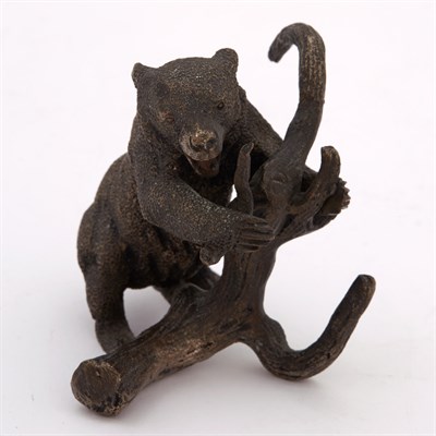 Lot 197 - Russian Bronze Miniature Model of Bear Late...