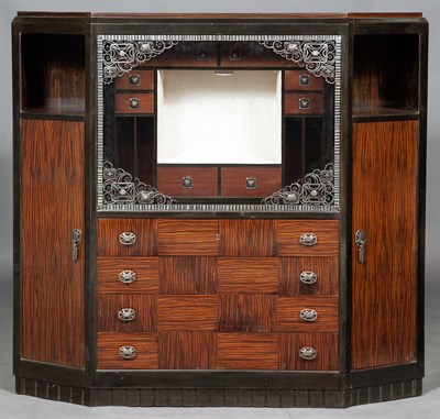 Lot 284 - Art Deco Macassar Cabinet 1930s Rectangular...